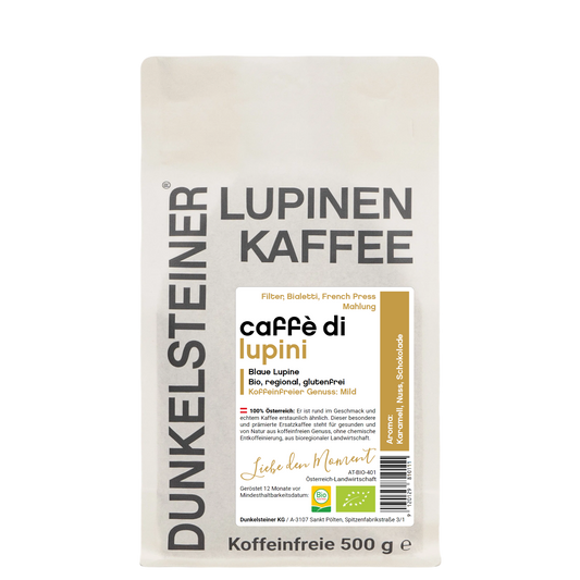 caffe di lupini Bio-Lupinenkaffee aus Österreich von DUNKELSTEINER COFFEE