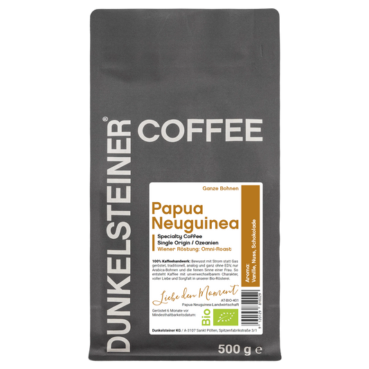 Papua Neuguinea Bio-Arabica Kaffee von DUNKELSTEINER COFFEE