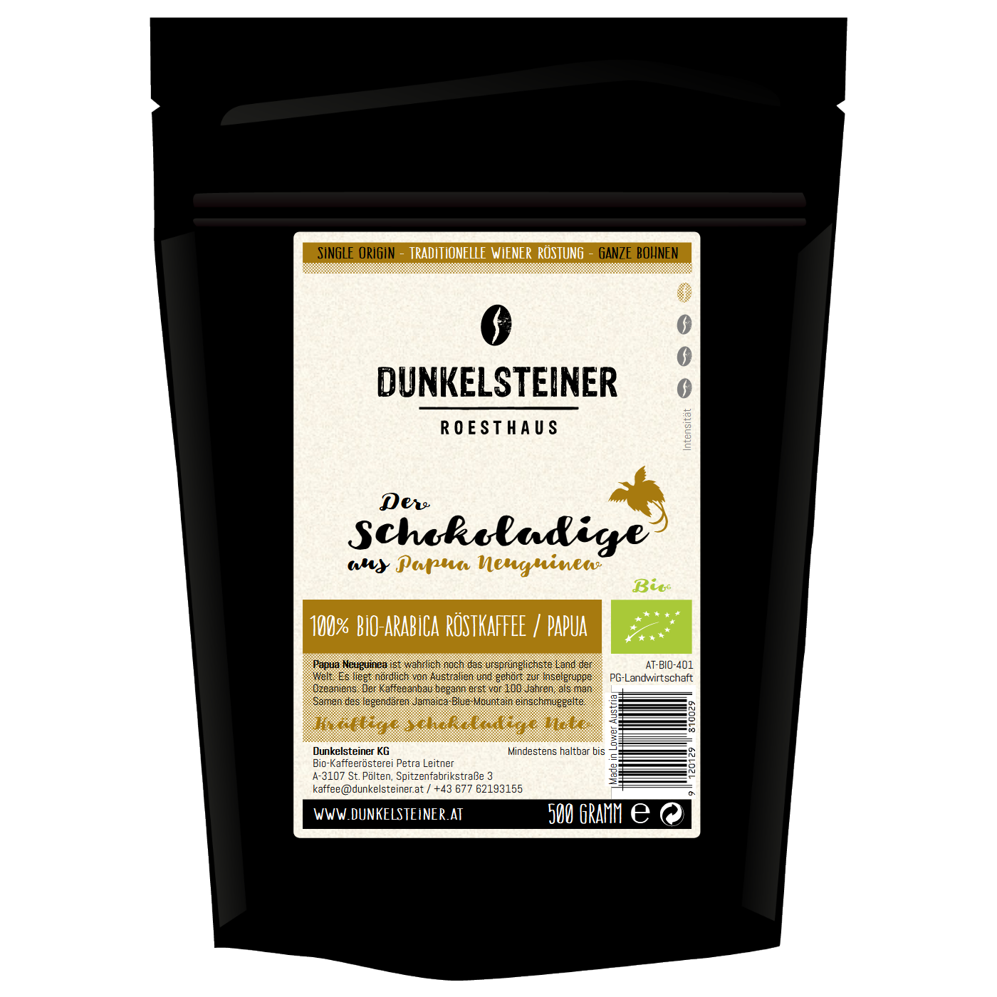 SCHOKOLADIGE Bio-Arabica aus Papua Neuguinea von DUNKELSTEINER COFFEE