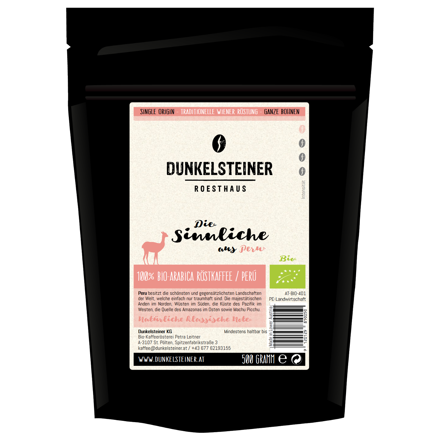 SINNLICHE Bio-Arabica aus Peru von DUNKELSTEINER COFFEE