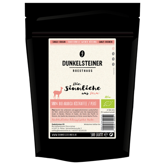 SINNLICHE Bio-Arabica aus Peru von DUNKELSTEINER COFFEE