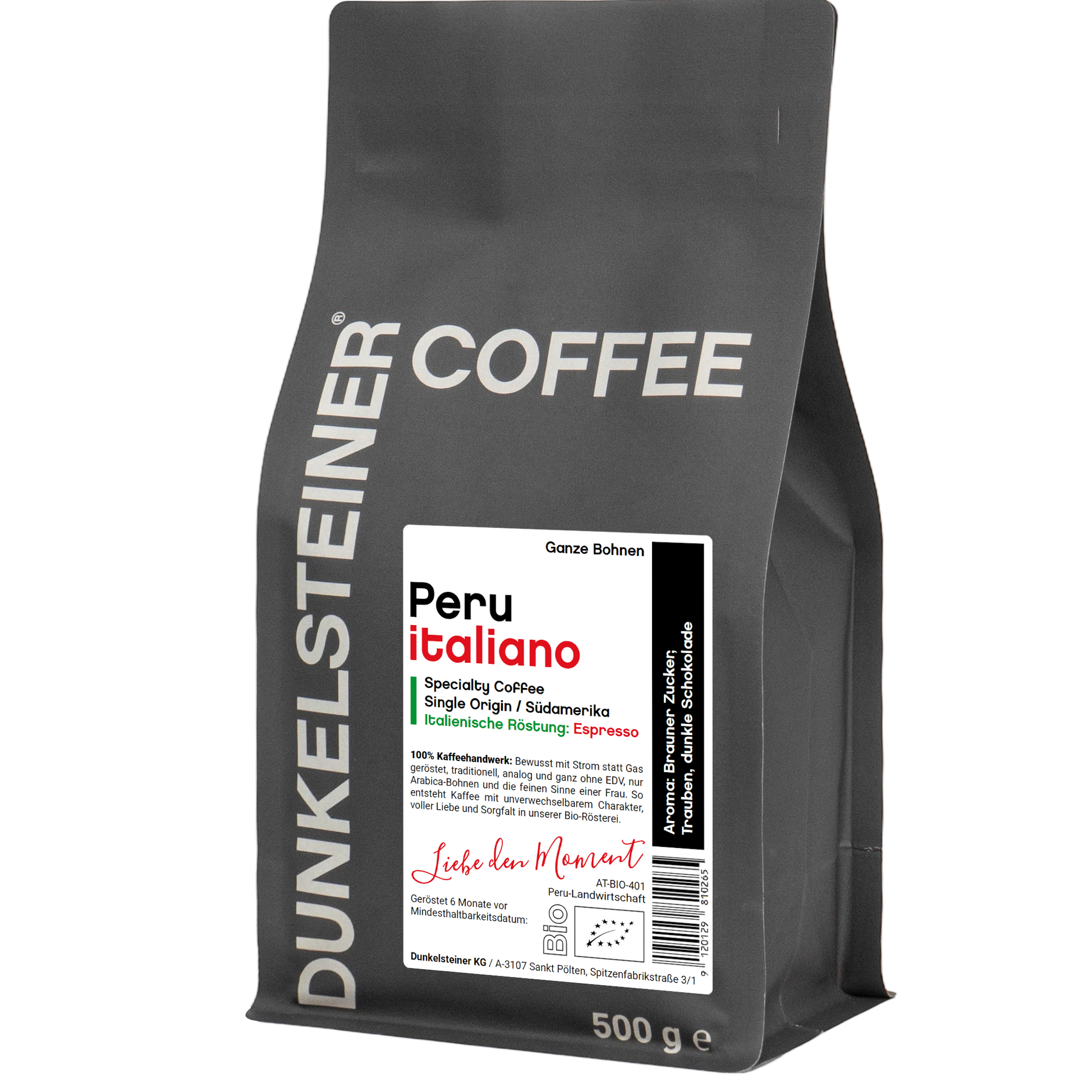 Peru ITALIANO Bio-Arabica Kaffee von DUNKELSTEINER COFFEE