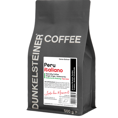 Peru ITALIANO Bio-Arabica Kaffee von DUNKELSTEINER COFFEE