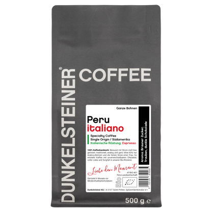 Peru ITALIANO Bio-Arabica Kaffee von DUNKELSTEINER COFFEE