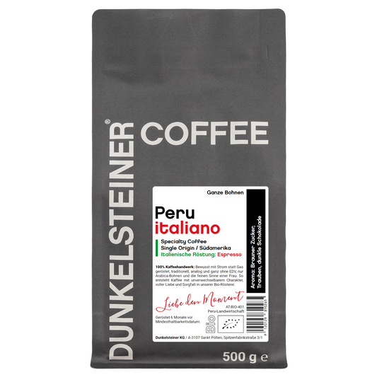 Peru ITALIANO Bio-Arabica Kaffee von DUNKELSTEINER COFFEE
