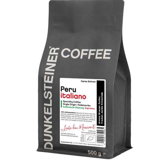 Peru ITALIANO Bio-Arabica Kaffee von DUNKELSTEINER COFFEE